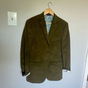 Olive Corduroy Jacket NWOT